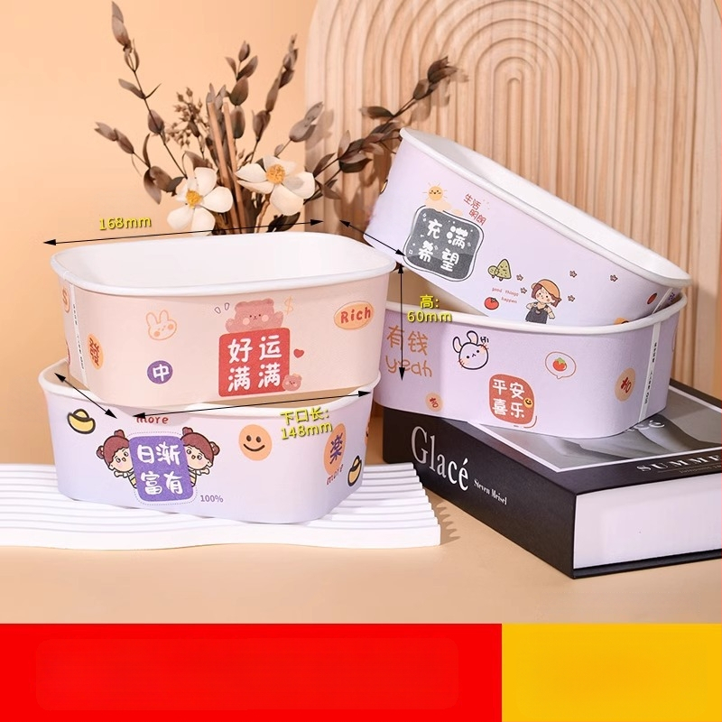 Cutie de prânz din kraft paper, 750 ml, dreptunghiulară, 25 buc./pachet, hârtie cu pulpă de lemn acoperită, necompatibilă cu microunde