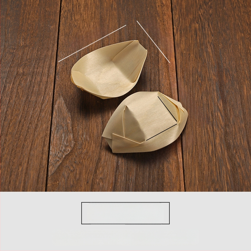 Puidust paadi kujuline ühekordne nõu Art Kitchen Creative – kaasaegne minimalistlik stiil