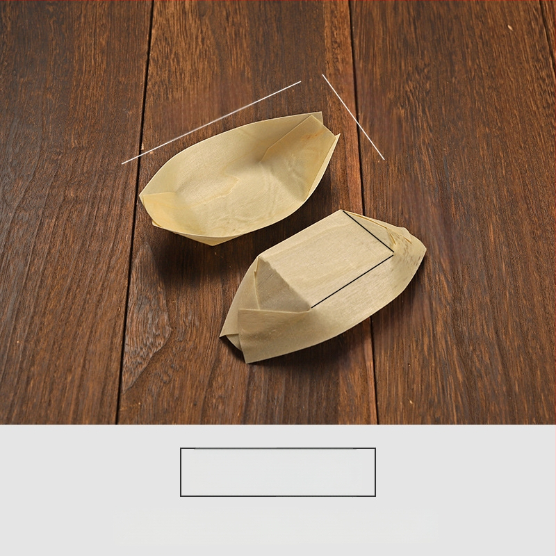 Puidust paadi kujuline ühekordne nõu Art Kitchen Creative – kaasaegne minimalistlik stiil