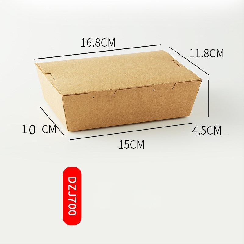 Cutie de masă din hârtie kraft, cu o fereastră, pentru takeout, potrivită pentru sushi și salată de fructe (material: hârtie; fereastră: una; cuptor cu microunde: Nu; imprimare logo: Da)
