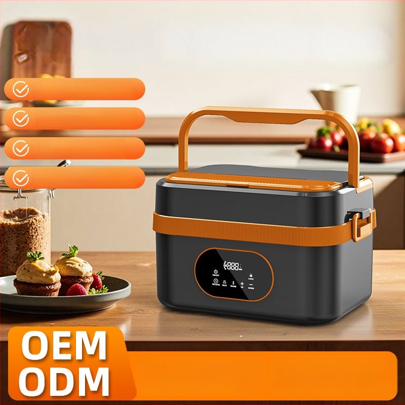 Elebest HC01 Cutie electrică pentru prânz, 1,3–1,5 L, alimentare USB 60W, interior din oțel inoxidabil, autoîncălzire cu liner detașabil