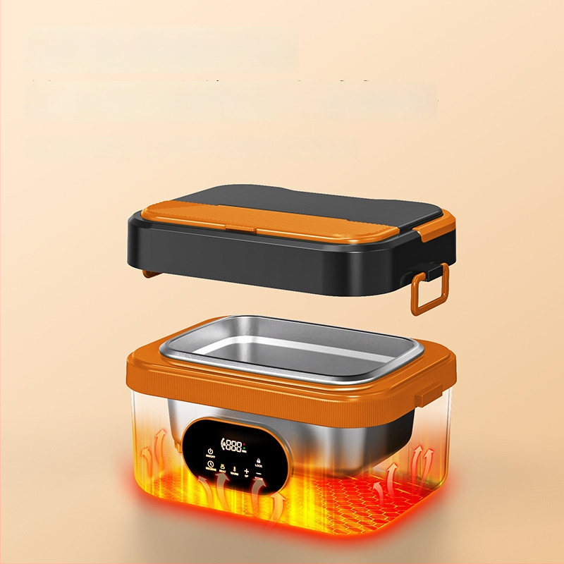 Elebest HC01 Cutie electrică pentru prânz, 1,3–1,5 L, alimentare USB 60W, interior din oțel inoxidabil, autoîncălzire cu liner detașabil