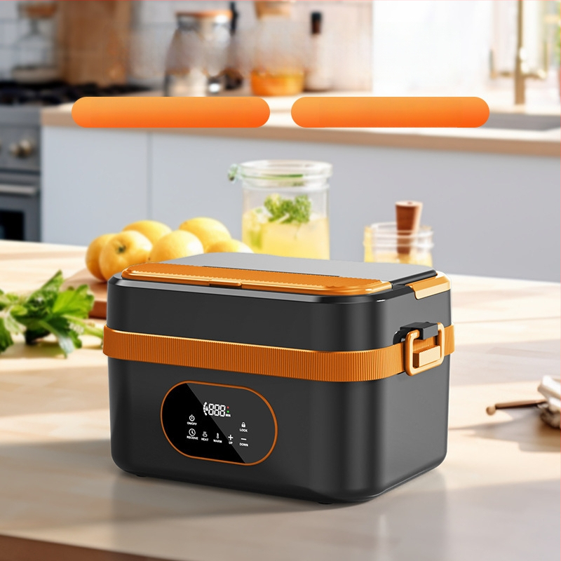 Elebest HC01 Cutie electrică pentru prânz, 1,3–1,5 L, alimentare USB 60W, interior din oțel inoxidabil, autoîncălzire cu liner detașabil