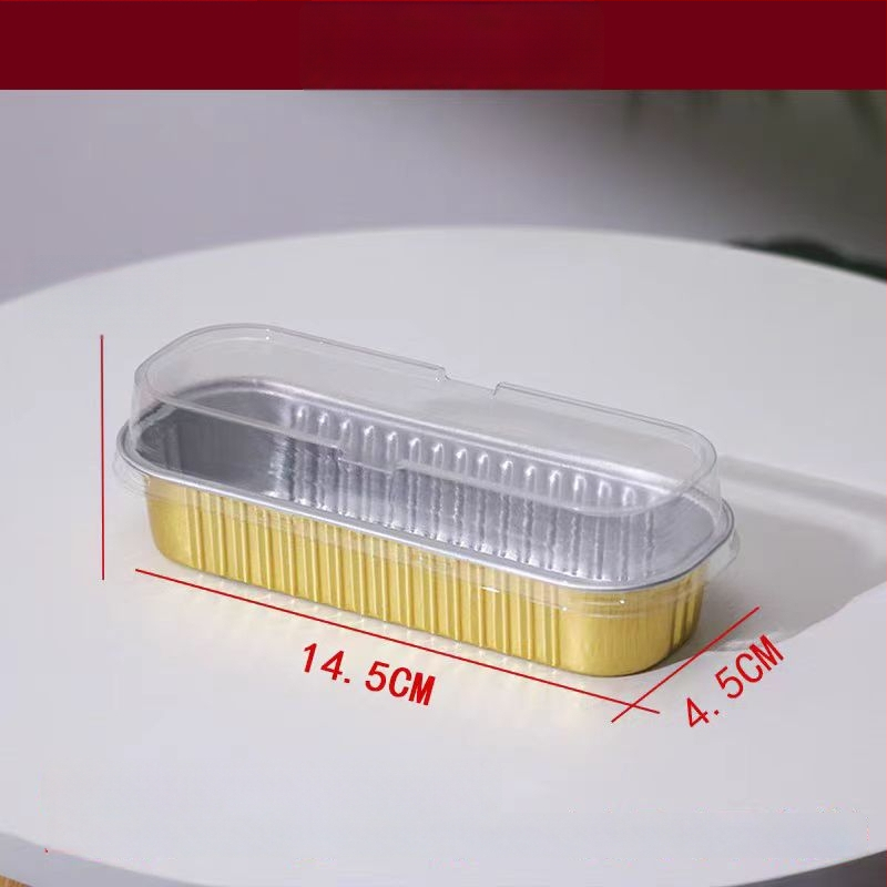 Ühekordselt kasutatav alumiiniumfooliumi küpsetustaldrik, ristkülikukujuline, 200 ml mahutavus, kohandatav, kaubamärk Hong Kong Long