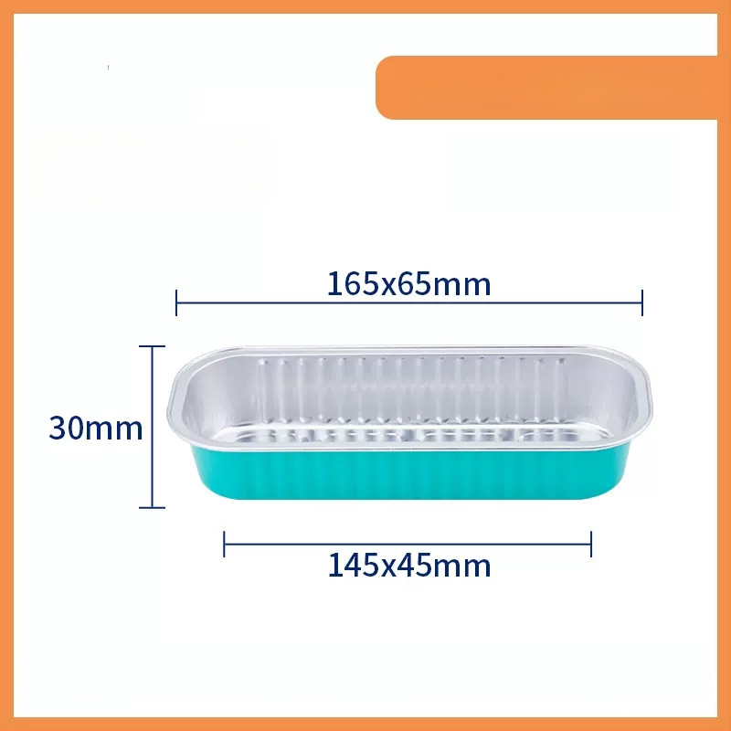 Ühekordselt kasutatav alumiiniumfooliumi küpsetustaldrik, ristkülikukujuline, 200 ml mahutavus, kohandatav, kaubamärk Hong Kong Long