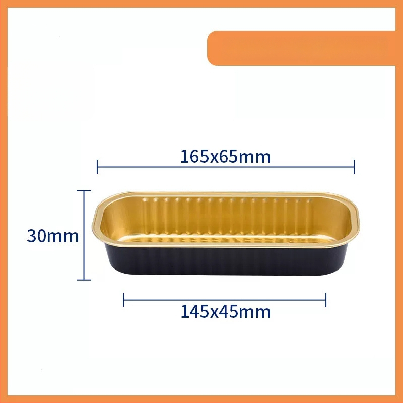 Ühekordselt kasutatav alumiiniumfooliumi küpsetustaldrik, ristkülikukujuline, 200 ml mahutavus, kohandatav, kaubamärk Hong Kong Long