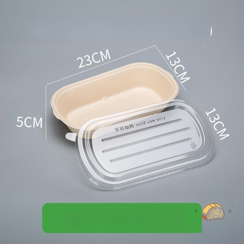 Cutie pentru desert pentru picnic cu trei compartimente, pentru iaurt, fructe și prăjitură — cuptor cu microunde: Nu; imprimare siglă: Disponibil; personalizare: Nu; biodegradabil: Nu