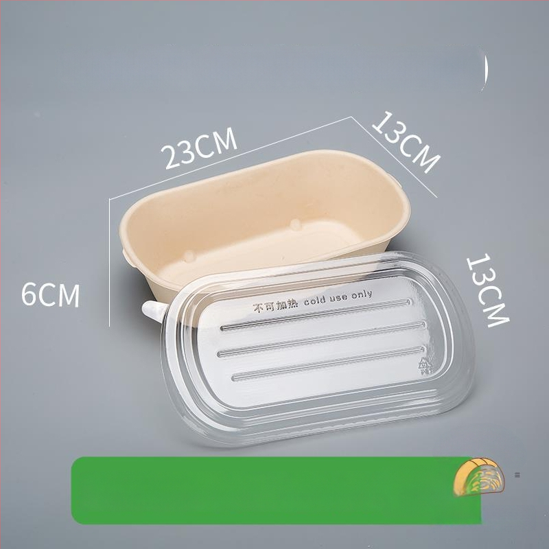 Cutie pentru desert pentru picnic cu trei compartimente, pentru iaurt, fructe și prăjitură — cuptor cu microunde: Nu; imprimare siglă: Disponibil; personalizare: Nu; biodegradabil: Nu