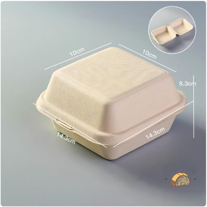 Cutie pentru desert pentru picnic cu trei compartimente, pentru iaurt, fructe și prăjitură — cuptor cu microunde: Nu; imprimare siglă: Disponibil; personalizare: Nu; biodegradabil: Nu