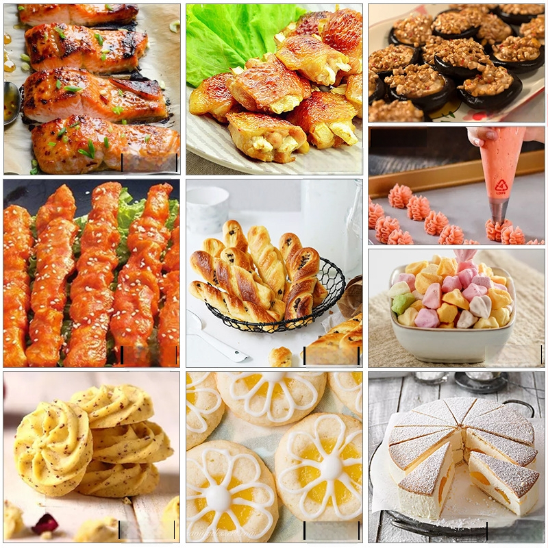 Jingluo toidukvaliteediga silikoonist küpsetuspaber – silikoonkattega küpsetuspaber ahju, õhufritüürile ja grillimatt