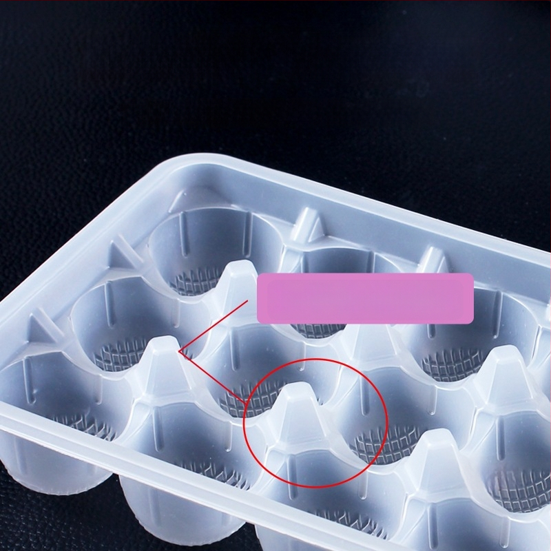 Cutie de plastic de unică folosință pentru bile mari de orez lipicioase, lucrate manual (nu este potrivită pentru microunde; imprimare logo disponibilă; procesare și personalizare prin agent; origine: China continentală)