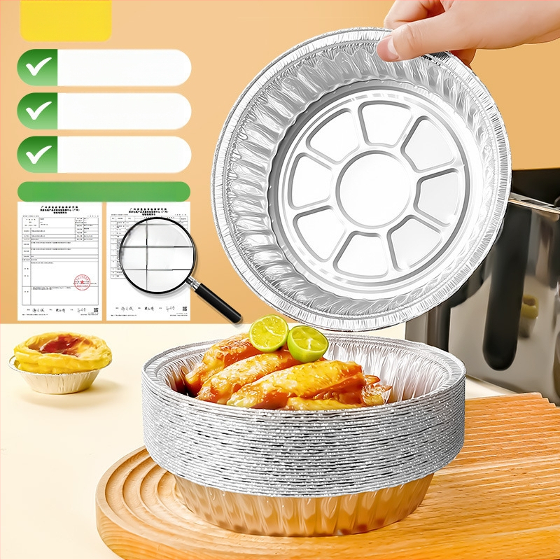 Ühekordne paberi- ja alumiiniumfooliumist taldrik – ümmargune või ristkülikukujuline, toidukvaliteet, 10–55 tükki, 3-aastane kõlblikkusaeg, taaskasutatav