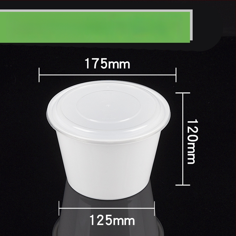 Cutie plastic pentru prânz, bol rotund de supă, design îngroșat