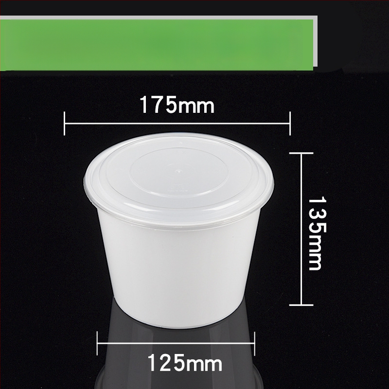 Cutie plastic pentru prânz, bol rotund de supă, design îngroșat