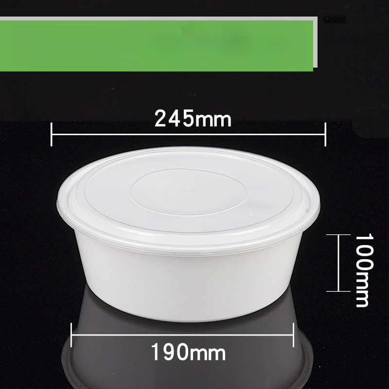 Cutie plastic pentru prânz, bol rotund de supă, design îngroșat