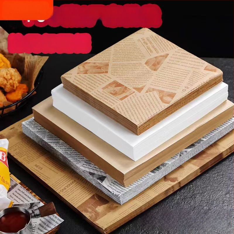 Хартия за печене против мазнини за пържени закуски и подложки за хлебни чинии, абсорбираща мазнини, материал: копринено цвете, стил: универсален