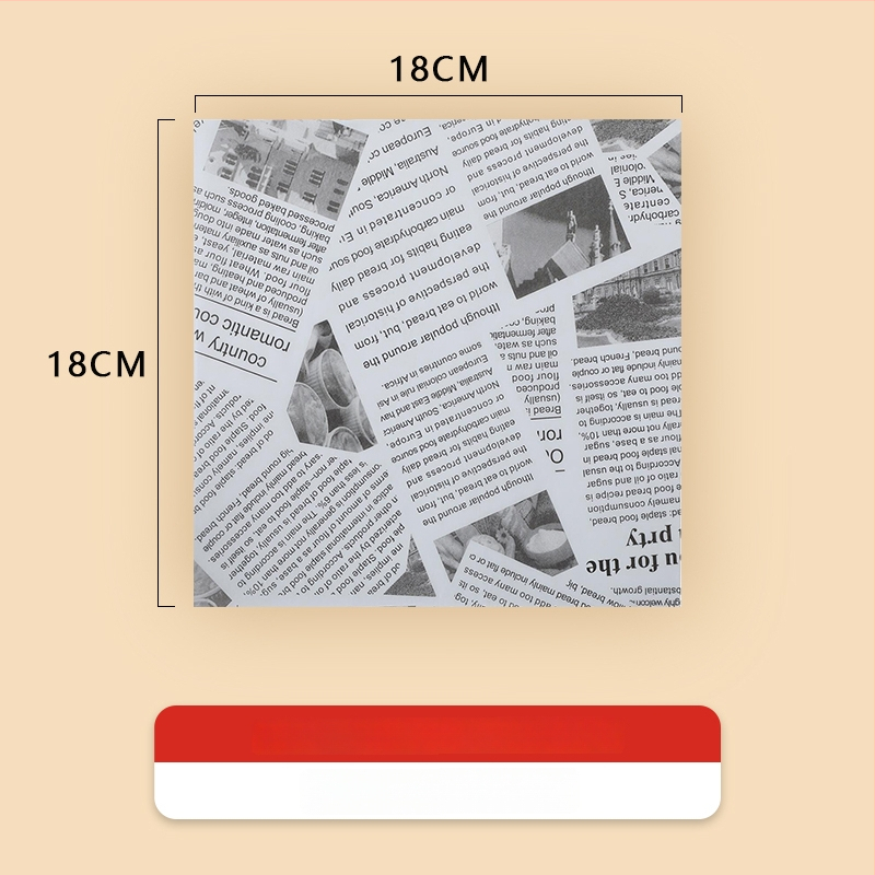 Хартия за печене против мазнини за пържени закуски и подложки за хлебни чинии, абсорбираща мазнини, материал: копринено цвете, стил: универсален
