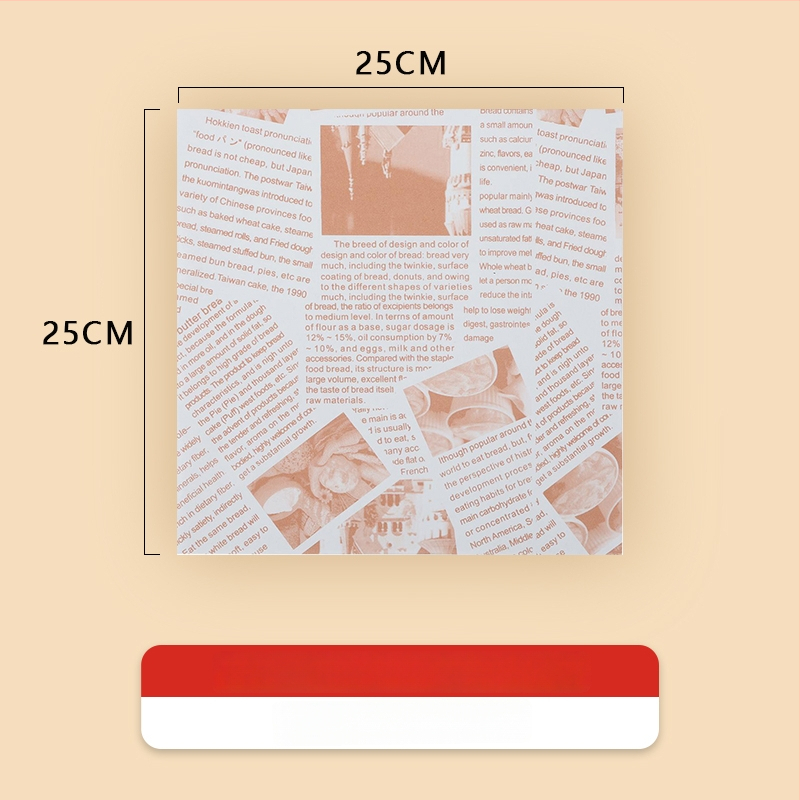 Хартия за печене против мазнини за пържени закуски и подложки за хлебни чинии, абсорбираща мазнини, материал: копринено цвете, стил: универсален