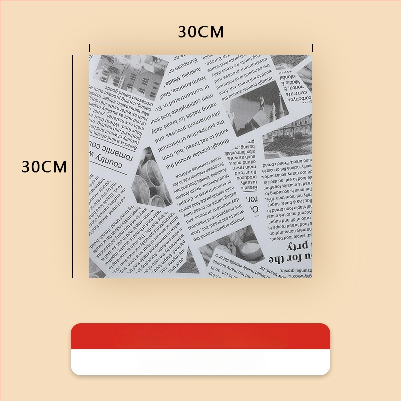 Хартия за печене против мазнини за пържени закуски и подложки за хлебни чинии, абсорбираща мазнини, материал: копринено цвете, стил: универсален