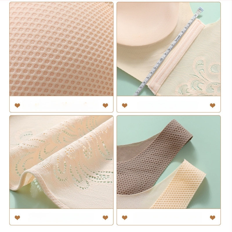 Bešavna grudnjaka s prednjim kopčanjem, čipka, puna košarica, najlon, prozračna, fiksirani dvostruki remeni ( čipka, najlon, puna košarica, prozračna )