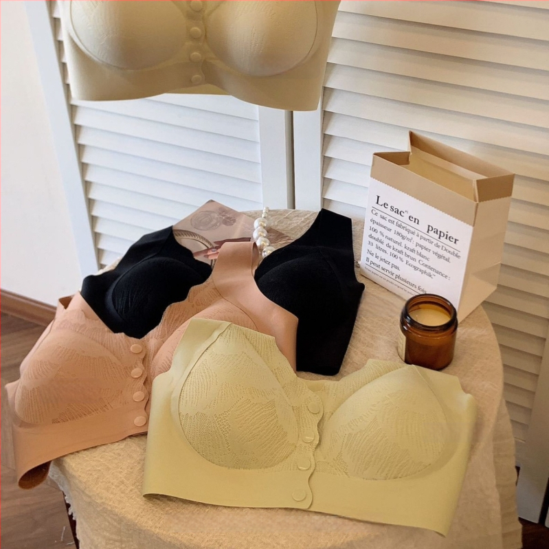 Dojenje grudnjak s prednjim kopčanjem, stil prsluka, tanke oblikovane šalice, najlon tkanina, prozračna podrška