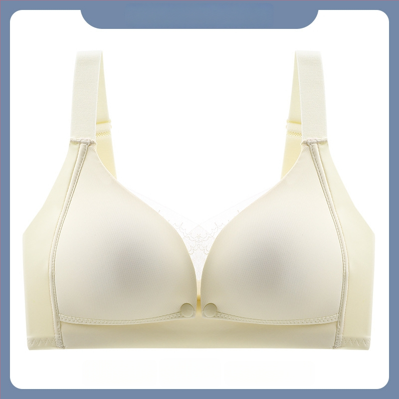 Trudnički i dojenje grudnjak s čipkom, tanke oblikovane košarice, fiksni dvostruki naramenice, za sve faze, 70–80% najlon