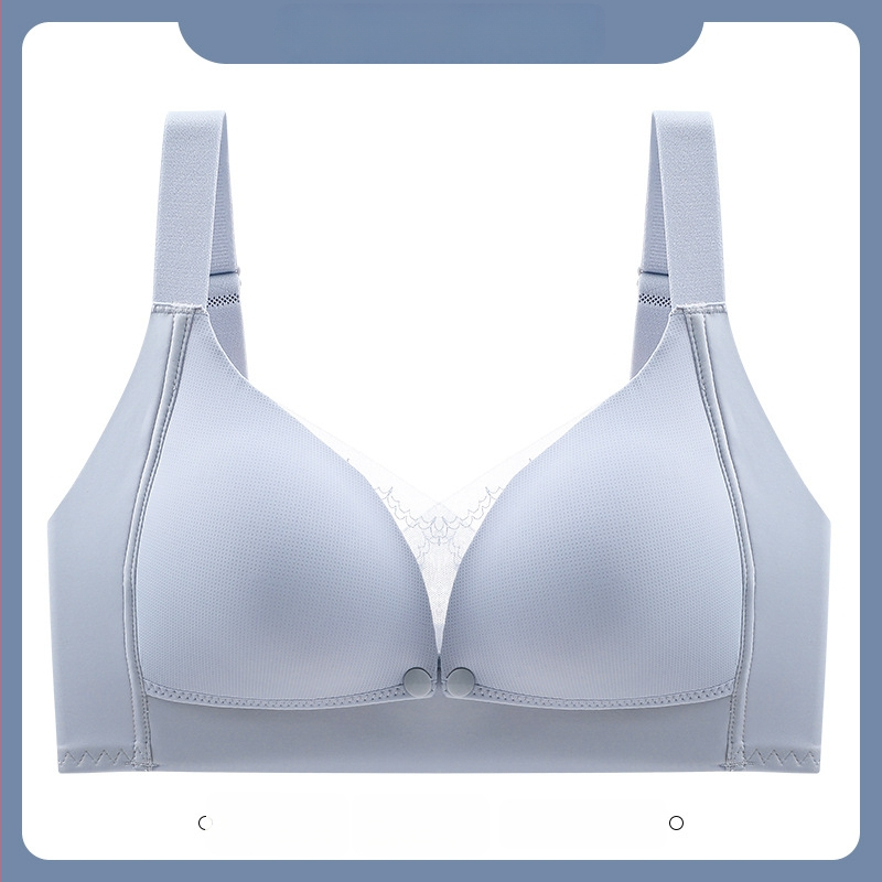 Trudnički i dojenje grudnjak s čipkom, tanke oblikovane košarice, fiksni dvostruki naramenice, za sve faze, 70–80% najlon