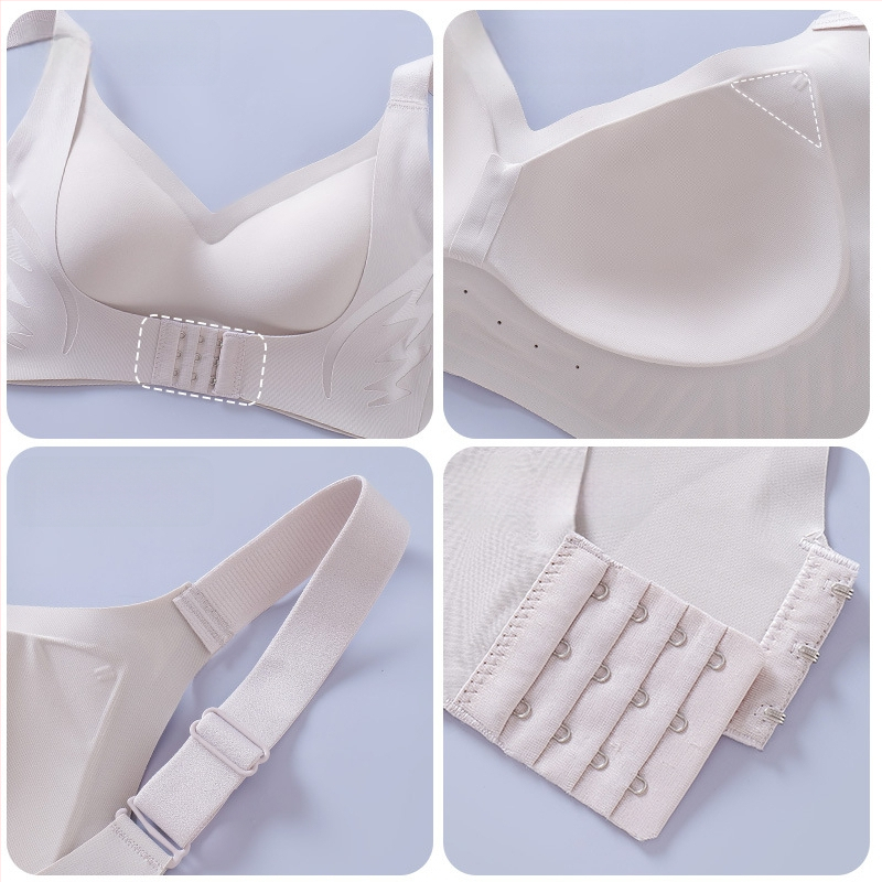 Sutien s prednjim zatvaračem za velike grudi – podizanje, skupljanje, protiv opuštanja; najlon tkanina, pune čašice, tanke oblikovane čašice, fiksne dvostruke naramenice, stražnje četiri reda kopči
