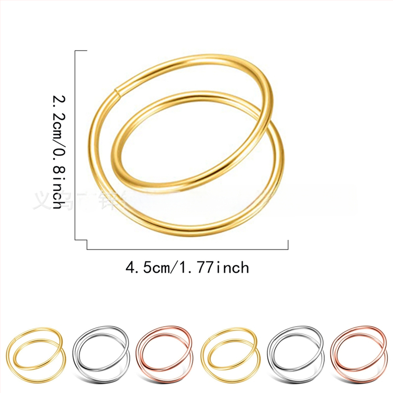 Salvrätiku rõngas — topelt rõngas, tsink-sulam, elektroplaadimine, Lääne stiil