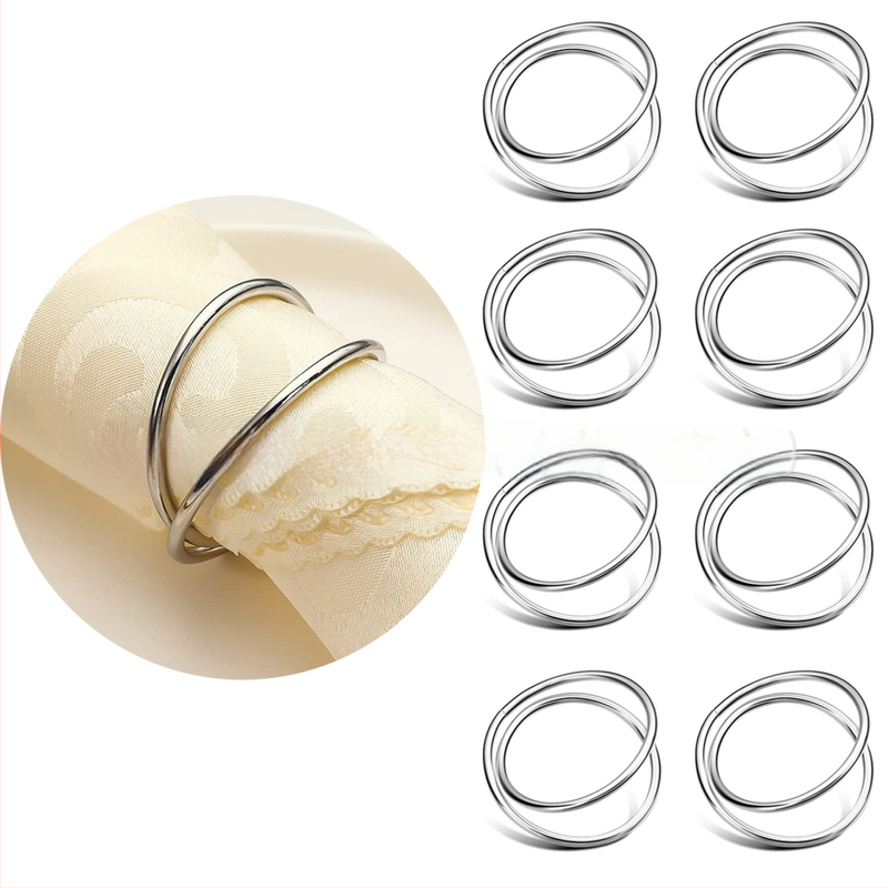 Salvrätiku rõngas — topelt rõngas, tsink-sulam, elektroplaadimine, Lääne stiil