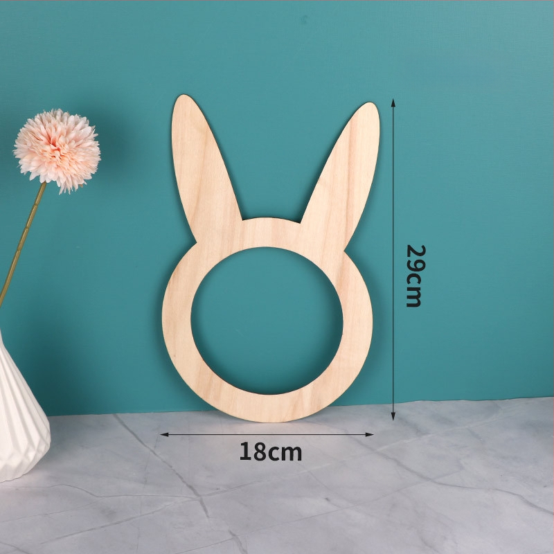 Servetėlių žiedas, Velykų kiškis – medinė dekoracija, Medžiaga: Density Board, Skandinaviškas šiuolaikinis minimalistinis stilius