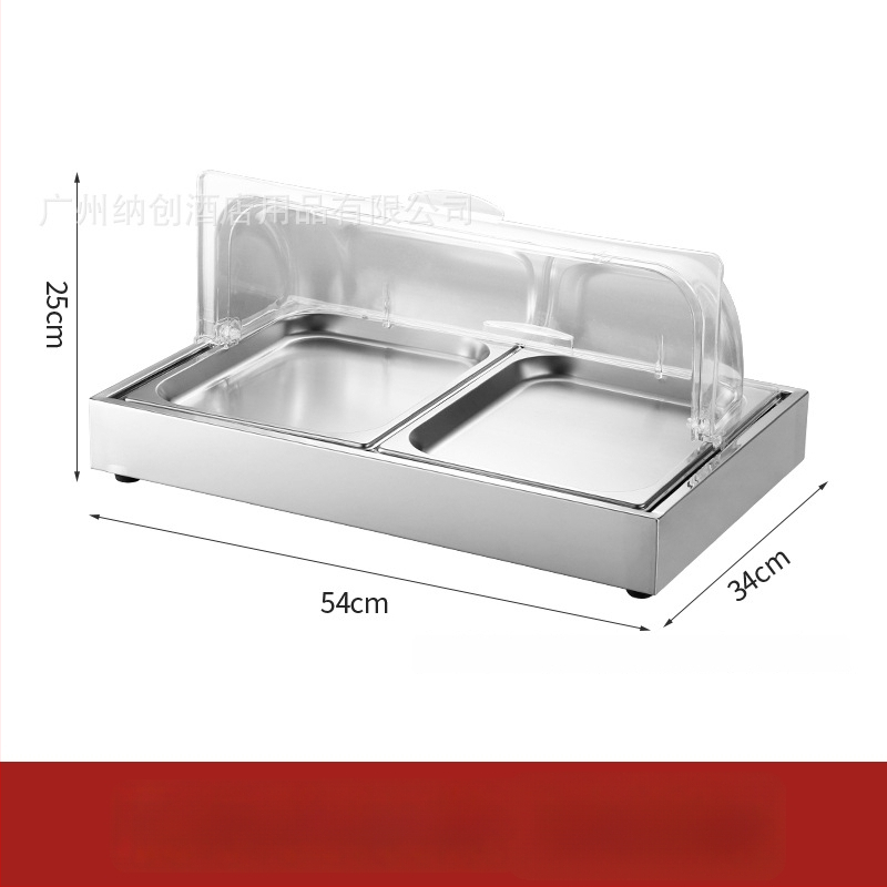 Roostevabast terasest eksponeerimislaud hotellide banketitele — INS stiil, bränd ZHILISHI, mereannide eksponeerimis riiul