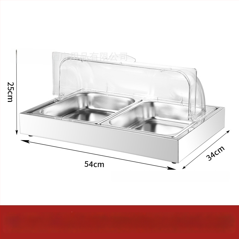 Roostevabast terasest eksponeerimislaud hotellide banketitele — INS stiil, bränd ZHILISHI, mereannide eksponeerimis riiul