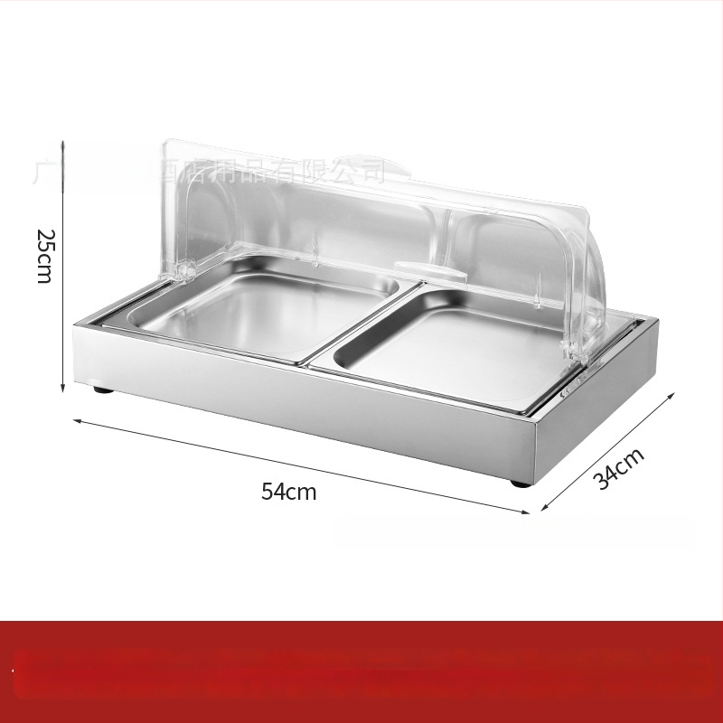 Roostevabast terasest eksponeerimislaud hotellide banketitele — INS stiil, bränd ZHILISHI, mereannide eksponeerimis riiul