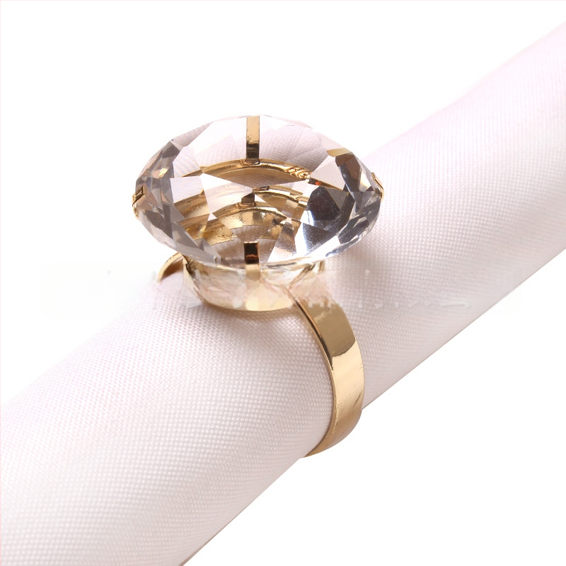 Salvrätiku rõngas suure diamentiga – roostevabast terasest, elektroplaadimine, kaasaegne minimalistlik stiil, logotüüp trükitud