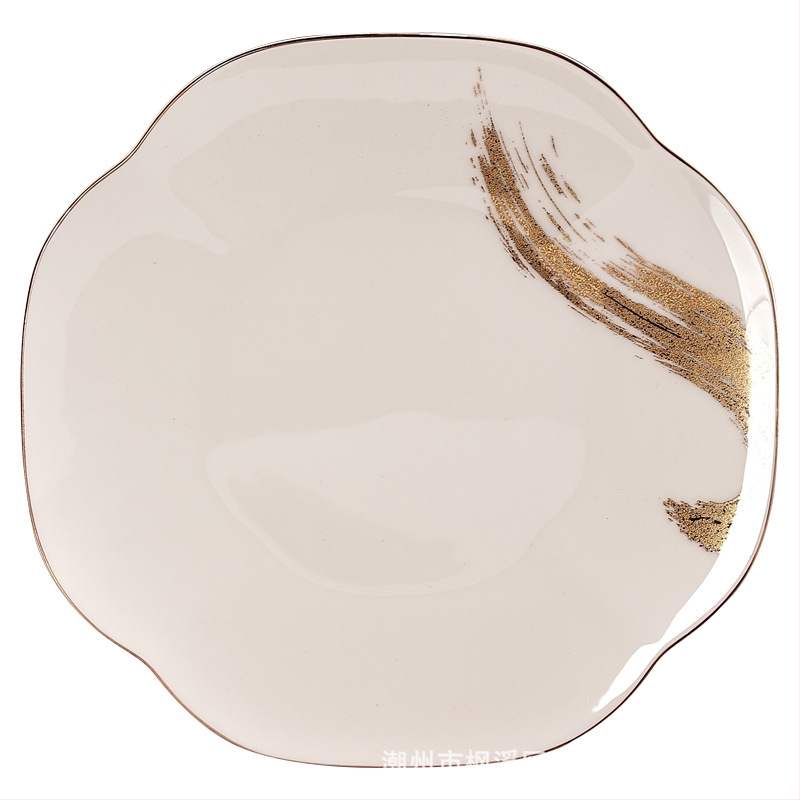 Hotellilaua komplekt bone china (>36% luuportselani), kerge luksus stiil, kohandamine, logotüübi trükkimine, kategooria: hotellilaua serveerimine