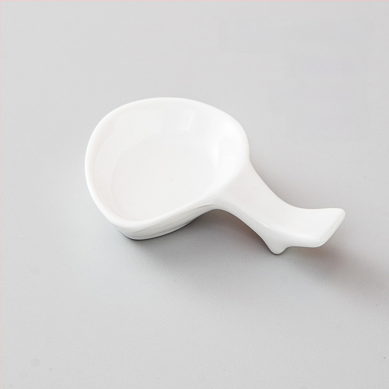 Portselanist söögipulgade hoidja ja lusika aluse hoidja, kahekordne kasutus, glasuuritud pind, hotellide laua dekoratsioon