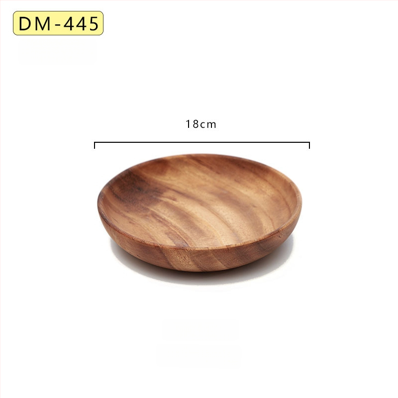 Platou pentru fructe, rotund din lemn, suprafață vopsită manual, simplitate modernă, opțiune de personalizare