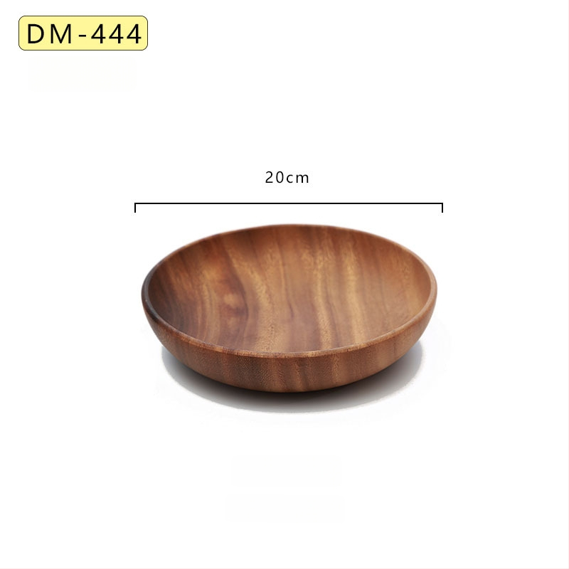 Platou pentru fructe, rotund din lemn, suprafață vopsită manual, simplitate modernă, opțiune de personalizare