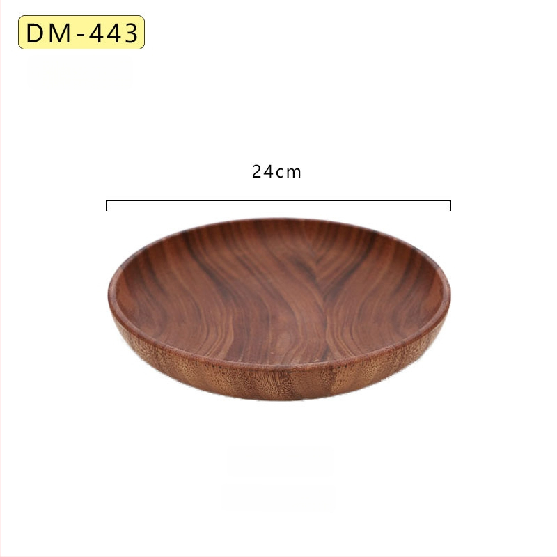 Platou pentru fructe, rotund din lemn, suprafață vopsită manual, simplitate modernă, opțiune de personalizare