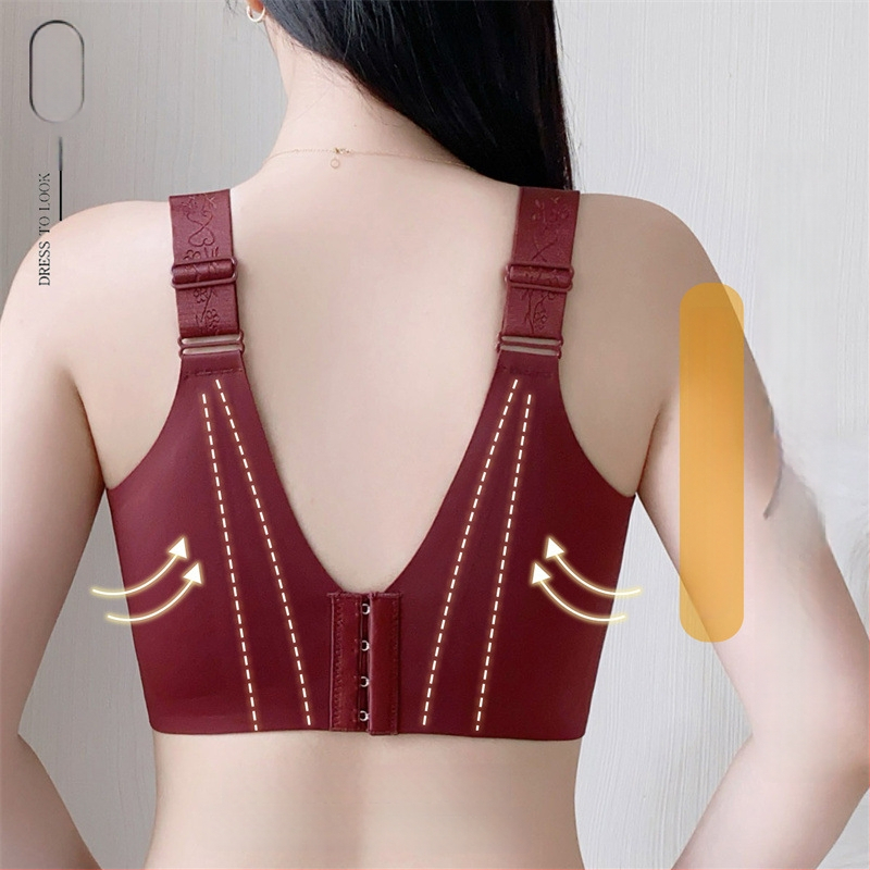 Sutien cu acoperire completă, cupe turnate subțiri, dantelă din nailon, căptușeală din bumbac, susținere laterală, respirabil, bretele reglabil e, închidere spate cu patru rânduri de cârlige