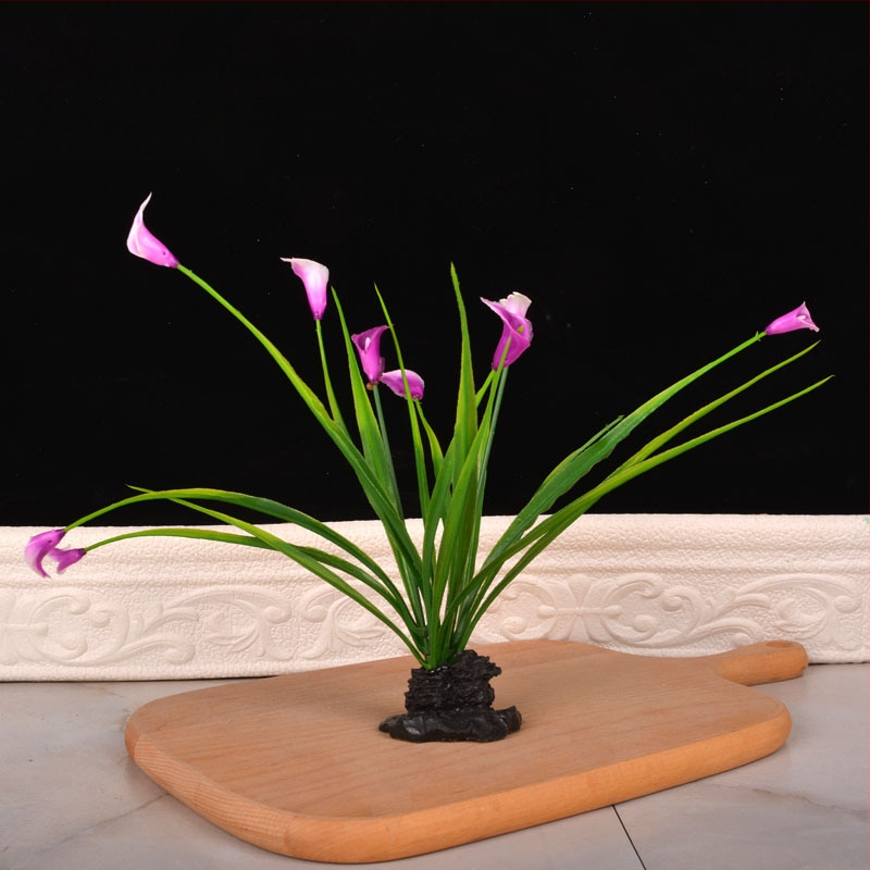 Dekoratiivne taldrik lillemotiiviga, plastikust, käsitsi maalitud pind, päritolu Zhejiang, Uus Hiina stiil, kohandamine saadaval