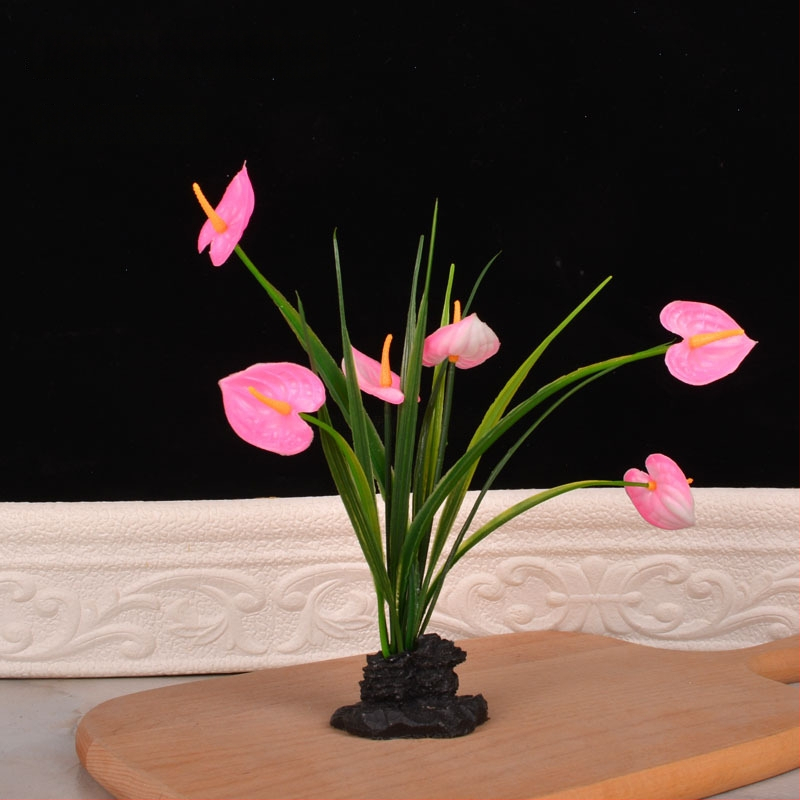 Dekoratiivne taldrik lillemotiiviga, plastikust, käsitsi maalitud pind, päritolu Zhejiang, Uus Hiina stiil, kohandamine saadaval