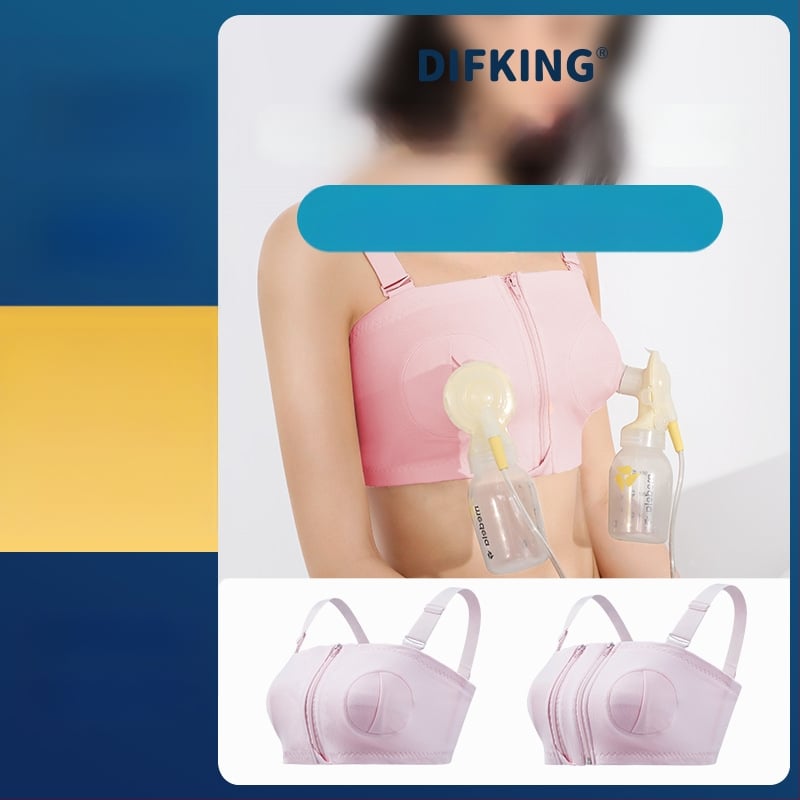 Medvilninė maitinančios liemenėlė su priekiniu užsegimu ir vieno/dviejų užtrauktukų, po gimdymo, atsiejami dvigubi dirželiai