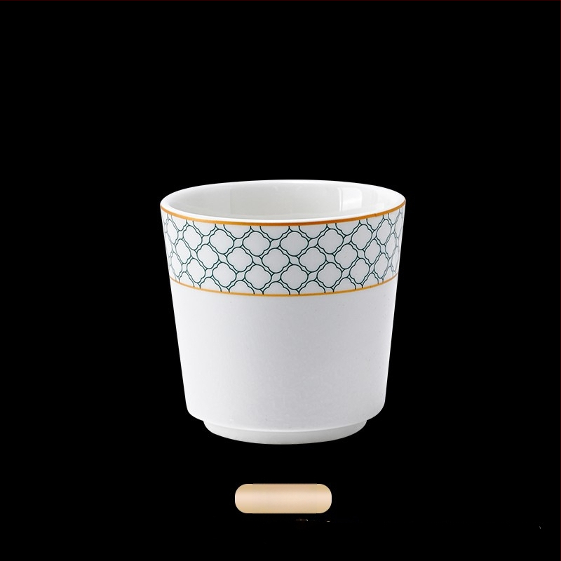 Hotellilaua serveerimis komplekt portselanist, geomeetriline kõrgkvaliteedne disain, glasuurkihi peal, kohandamine saadaval