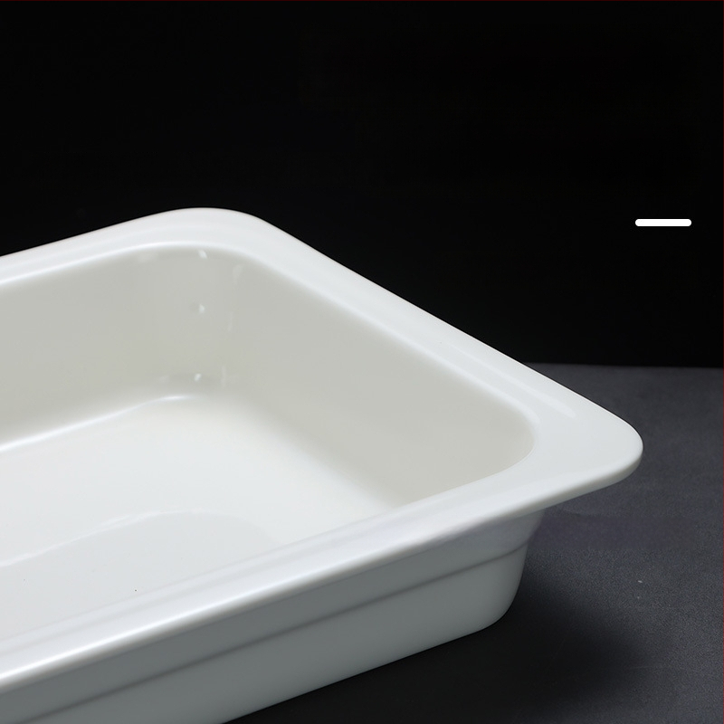 Keraamilised buffee serveerimisnõud hotellidele, ZHILISHI bränd, Hiina stiil, ruudu- ja ümmargused portsjoninõud