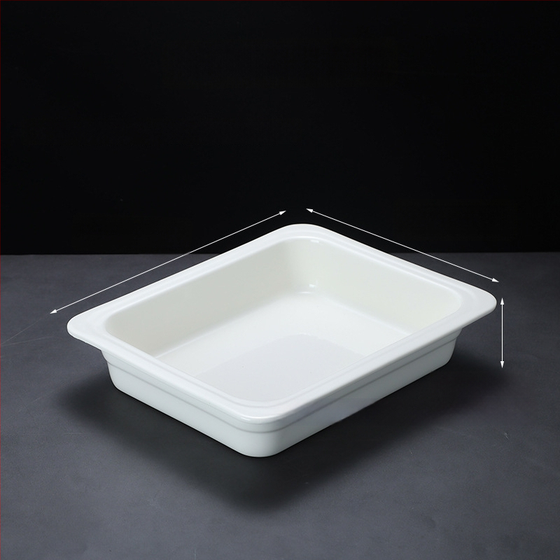 Keraamilised buffee serveerimisnõud hotellidele, ZHILISHI bränd, Hiina stiil, ruudu- ja ümmargused portsjoninõud