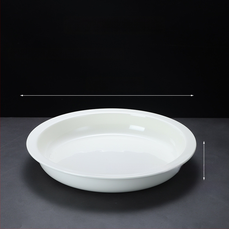 Keraamilised buffee serveerimisnõud hotellidele, ZHILISHI bränd, Hiina stiil, ruudu- ja ümmargused portsjoninõud