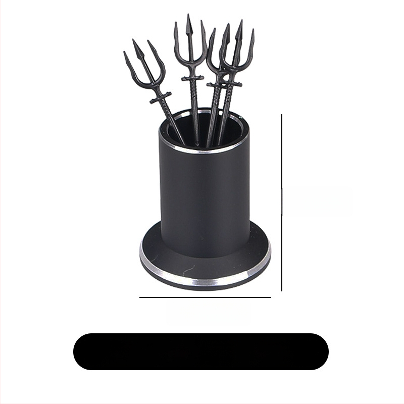 Dantų krapštukų laikiklis - Space Aluminum, atsparus kritimui, šviesus prabangos stilius, barui ir namų naudojimui