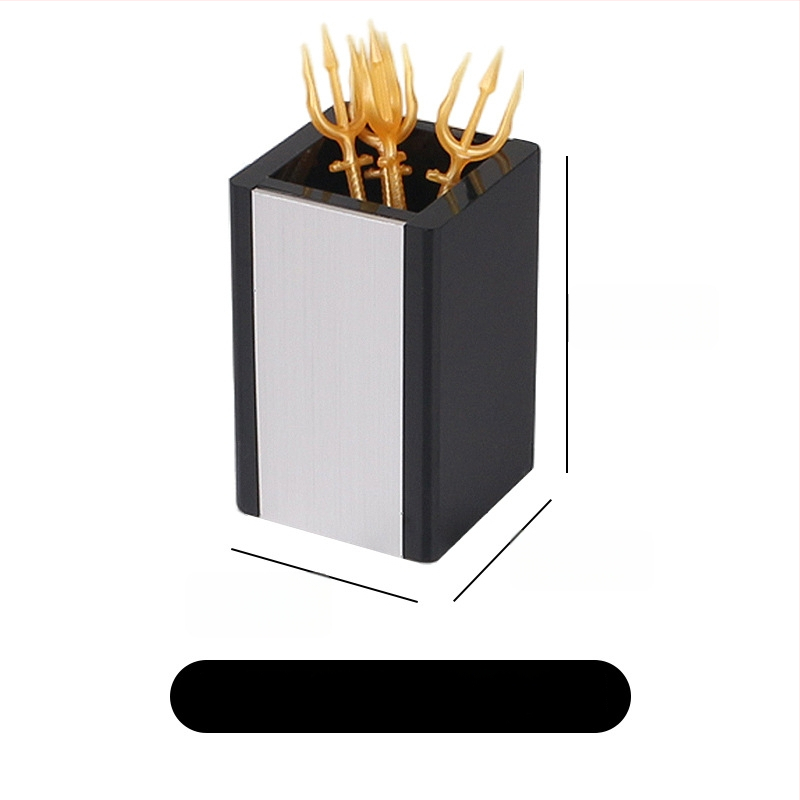 Dantų krapštukų laikiklis - Space Aluminum, atsparus kritimui, šviesus prabangos stilius, barui ir namų naudojimui